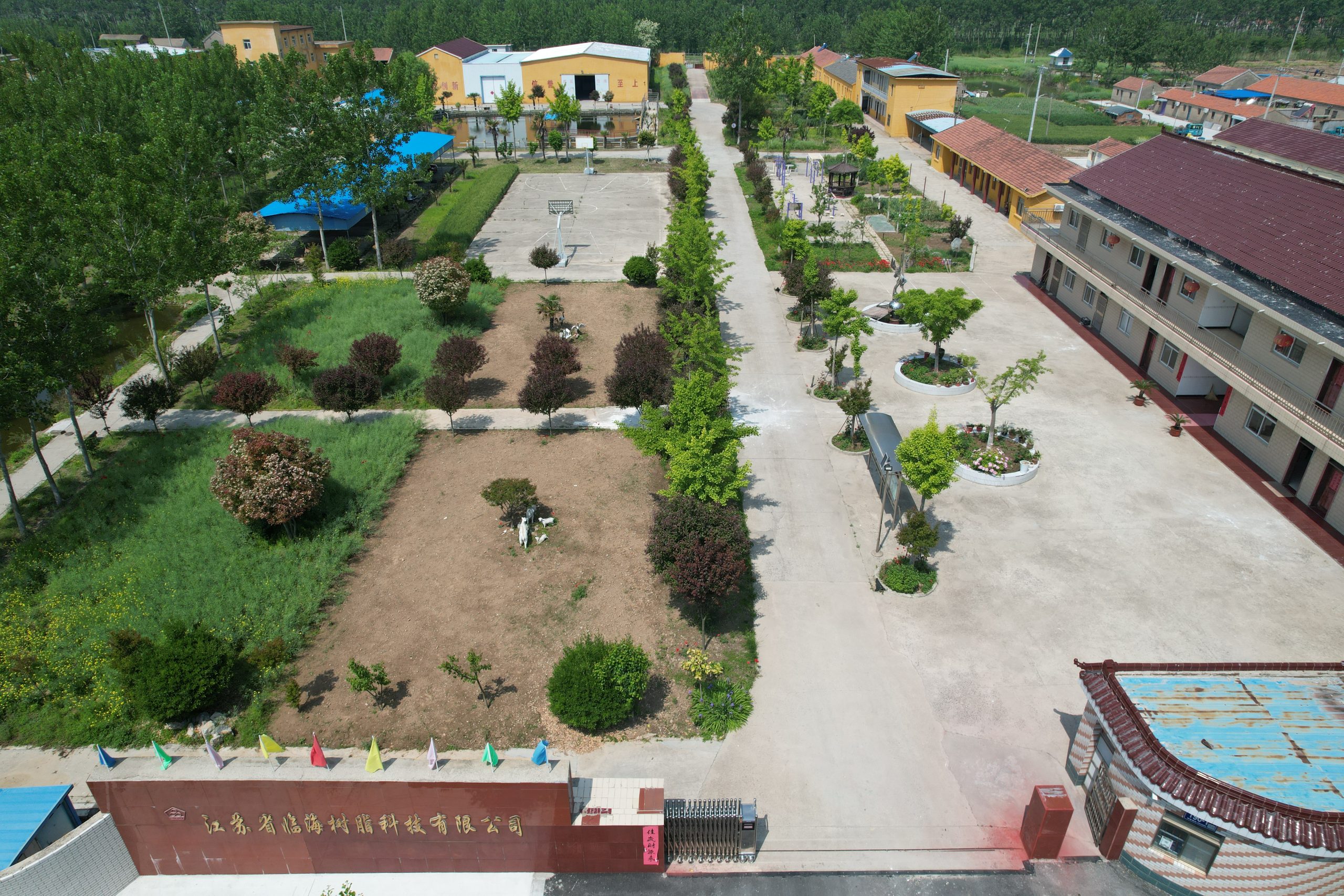 Linhai factory building exterior